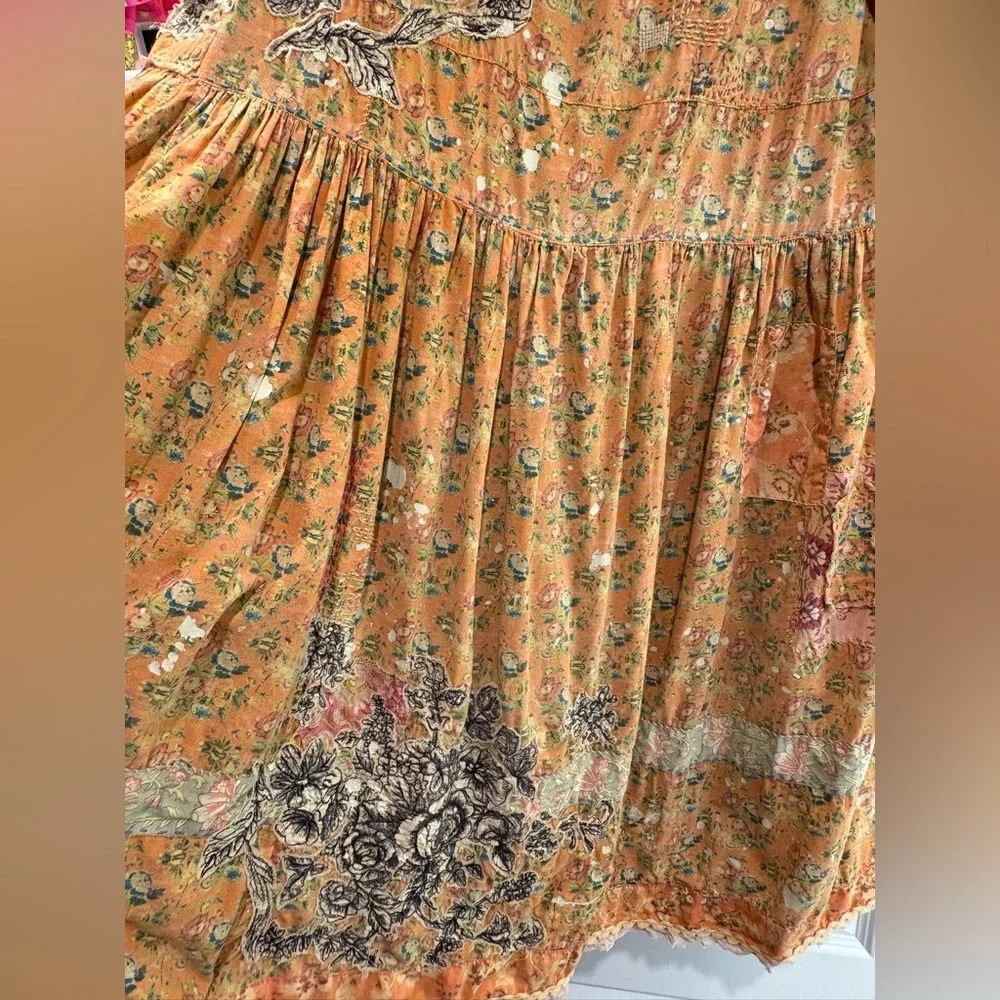 Magnolia Pearl Floral Appliqué Taigi Dress NWT - Picture 9 of 12